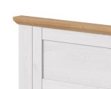 Bett Mirano in wei� L�rche und Eiche Artisan Landhaus Stauraumbett mit 3 x Bettschubkasten Liegefl�che 180 x 200 cm