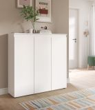 Kommode Assino in wei� 105 x 111 cm