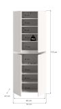 Mehrzweckschrank Assino in wei� 70 x 175 cm