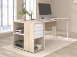 B�rom�bel Set Remote in Eiche und wei� Laptoptisch und Container f�r Homeoffice und B�ro