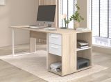 B�rom�bel Set Remote in Eiche und wei� Laptoptisch und Container f�r Homeoffice und B�ro