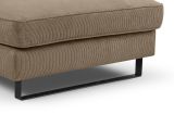 Sofa Valero in braun-beige Cord Ecksofa 4-Sitzer 276 x 183 cm