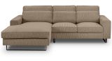 Sofa Valero in braun-beige Cord Ecksofa 4-Sitzer 276 x 183 cm