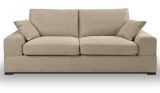 Sofa Novana in beige Strukturstoff 3-Sitzer 221 cm