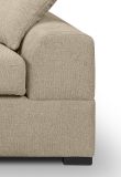 Sofa Novana in beige Strukturstoff Ecksofa 5-Sitzer 308 x 186 cm