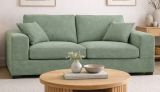 Sofa Novana in petrol Strukturstoff 2-Sitzer 182 cm