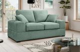 Sofa Novana in petrol Strukturstoff 2-Sitzer 182 cm