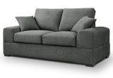 Sofa Novana in grau Strukturstoff 2-Sitzer 182 cm