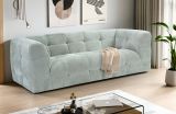 Sofa Astaro in mintblau Strukturstoff 2,5-Sitzer 217 cm