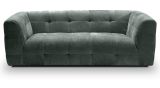 Sofa Astaro in petrol Strukturstoff 2,5-Sitzer 217 cm