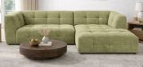 Sofa Astaro in gr�n Webstoff Ecksofa 5-Sitzer 292 x 161 cm