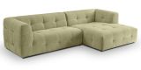 Sofa Astaro in gr�n Webstoff Ecksofa 5-Sitzer 292 x 161 cm