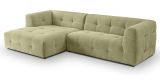 Sofa Astaro in gr�n Webstoff Ecksofa 5-Sitzer 292 x 161 cm