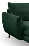 Sofa Palma in gr�n Cord Ecksofa U-Form 202 x 361 cm