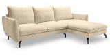 Sofa Palma in beige Webstoff Ecksofa 5-Sitzer 259 x 167 cm