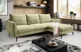 Sofa Palma in gr�n Webstoff Ecksofa 5-Sitzer 259 x 167 cm