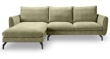 Sofa Palma in gr�n Webstoff Ecksofa 5-Sitzer 259 x 167 cm