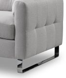 Sessel Alanto in hellgrau Flachgewebe Clubsessel 93 x 94 cm