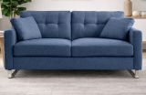 Sofa Alanto in blau Flachgewebe 2-Sitzer 175 cm