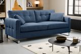 Sofa Alanto in blau Flachgewebe 2,5-Sitzer 203 cm