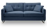 Sofa Alanto in blau Flachgewebe 2,5-Sitzer 203 cm
