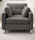 Sessel Alanto in grau Flachgewebe Clubsessel 93 x 94 cm