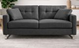 Sofa Alanto in grau Flachgewebe 2,5-Sitzer 203 cm