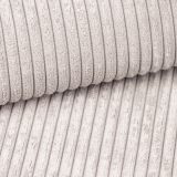 Sofa Canedo in grau-beige Cord Couch 2,5-Sitzer 200 cm