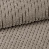 Sessel Canedo in beige-braun Cord Loungesessel 120 cm