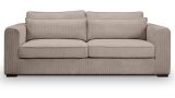 Sofa Canedo in beige-braun Cord Couch 3-Sitzer 241 cm