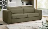 Sofa Canedo in khaki Cord Couch 3-Sitzer 241 cm