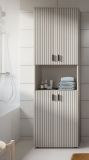 Badezimmer Hochschrank Livia in Kaschmir Badschrank 60 x 192 cm