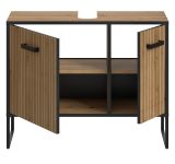 Waschbeckenunterschrank Scana in Artisan Eiche Badezimmer Unterschrank 80 cm, Soft-Close