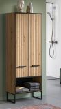 Badezimmer Hochschrank Scana in Artisan Eiche Badschrank 59 x 159 cm, Soft-Close