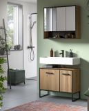 Badm�bel Set 2-teilig Scana in Artisan Eiche Badkombination 80 x 192 cm, Soft-Close
