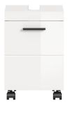 Waschbeckenunterschrank Talerno in wei� Hochglanz Badezimmer Unterschrank 40 x 58 cm