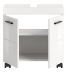 Waschbeckenunterschrank Talerno in wei� Hochglanz Badezimmer Unterschrank 60 x 58 cm