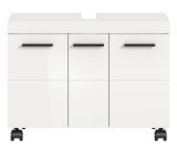Waschbeckenunterschrank Talerno in wei� Hochglanz Badezimmer Unterschrank 80 x 58 cm