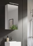 Badezimmer Spiegelschrank Talerno in wei� 1-t�rig 38 x 77 cm