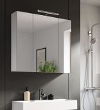Badezimmer Spiegelschrank Talerno in wei� 3-t�rig 82 x 77