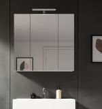 Badezimmer Spiegelschrank Talerno in wei� 3-t�rig 82 x 77