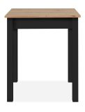 Esstisch Prag in Artisan Eiche und schwarz 60 x 67 cm