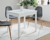 Esstisch Prag in wei� 90 x 67 cm