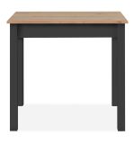 Esstisch Prag in Artisan Eiche und schwarz 110 x 67 cm