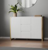 Sideboard Malta in wei� und Artisan Eiche 120 x 88 cm