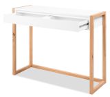 Schreibtisch Malta in wei� und Artisan Eiche 100 cm