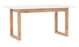 Esstisch Malta in wei� und Artisan Eiche ausziehbar 160 / 200 x 90 cm