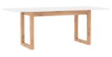 Esstisch Malta in wei� und Artisan Eiche ausziehbar 160 / 200 x 90 cm