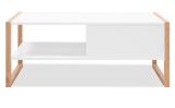 Couchtisch Malta in wei� und Artisan Eiche 100 x 55 cm