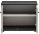 Garderobe Set Vektor in Kaschmir und schwarz Garderobenkombination 6-teilig mit Streifenmuster 210 x 203 cm